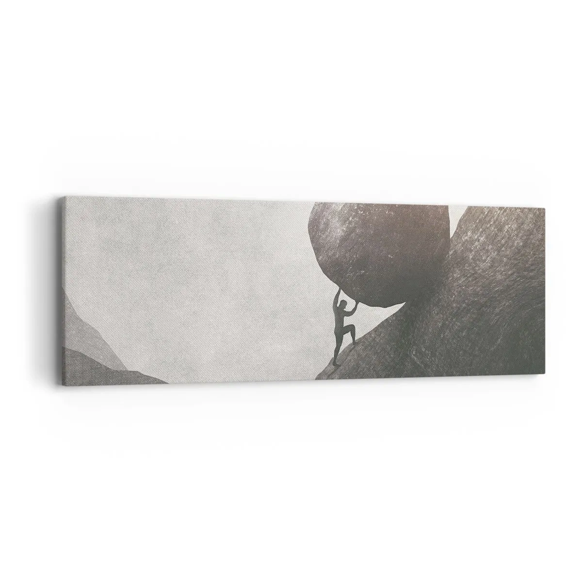 Schilderen op canvas - Ik geloof tegen alle hoop in - 90x30 cm