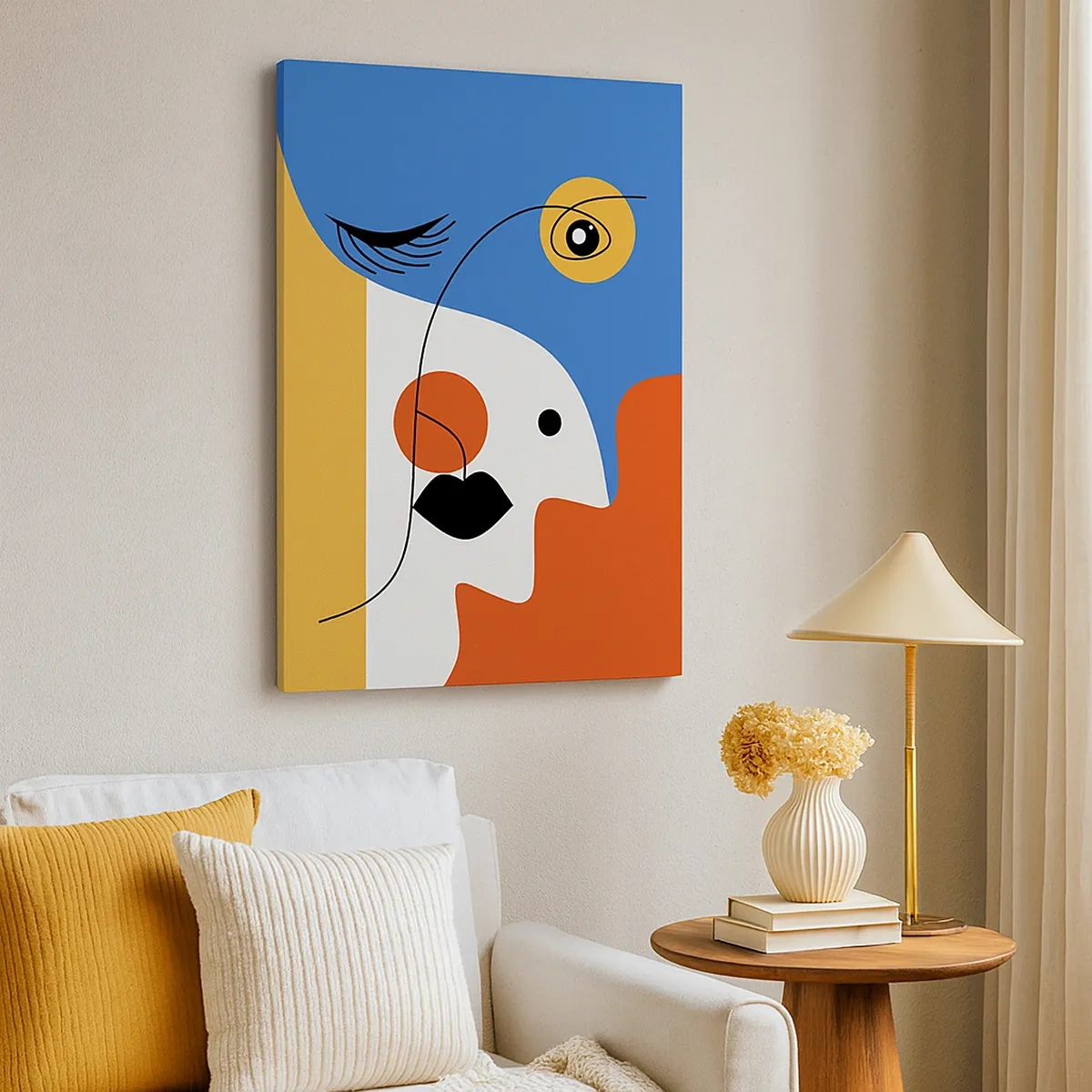 Schilderen op canvas - Gedeconstrueerd portret - 50x70 cm