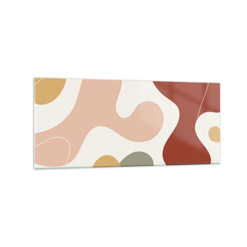 Schilderen op glas - Kronkels of krullen? - 120x50 cm