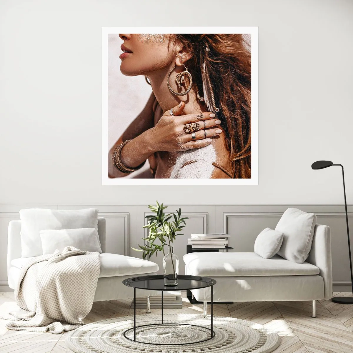 Poster - Koningin van het wilde strand - 50x50 cm