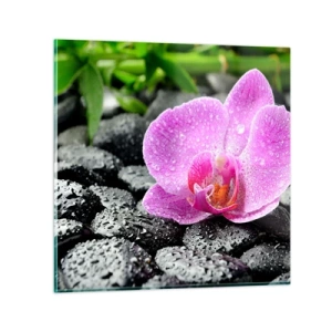 Schilderen op glas - Als een open hart - 50x50 cm