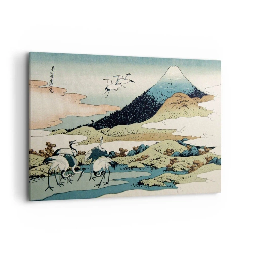 Schilderen op canvas - In de Japanse geest - 120x80 cm
