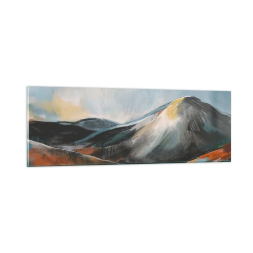 Schilderen op glas - Ruw en prachtig - 90x30 cm