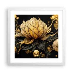 Poster in een witte lijst - Subtiele kwetsbaarheid - 40x40 cm