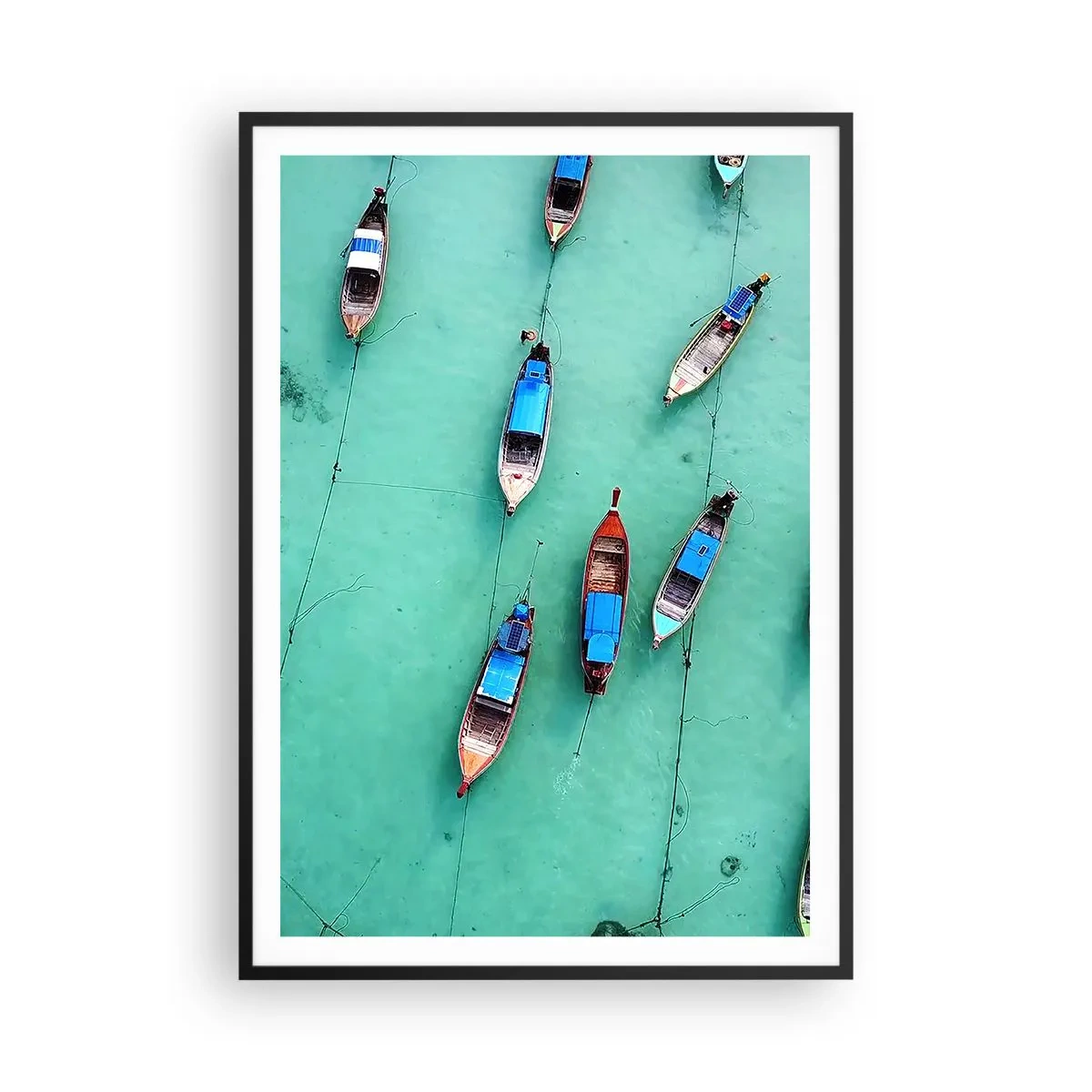 Poster in een zwarte lijst - In blijde verwachting - 70x100 cm