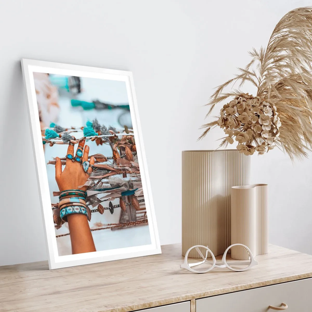 Poster in een witte lijst - Lokale schatten - 50x70 cm