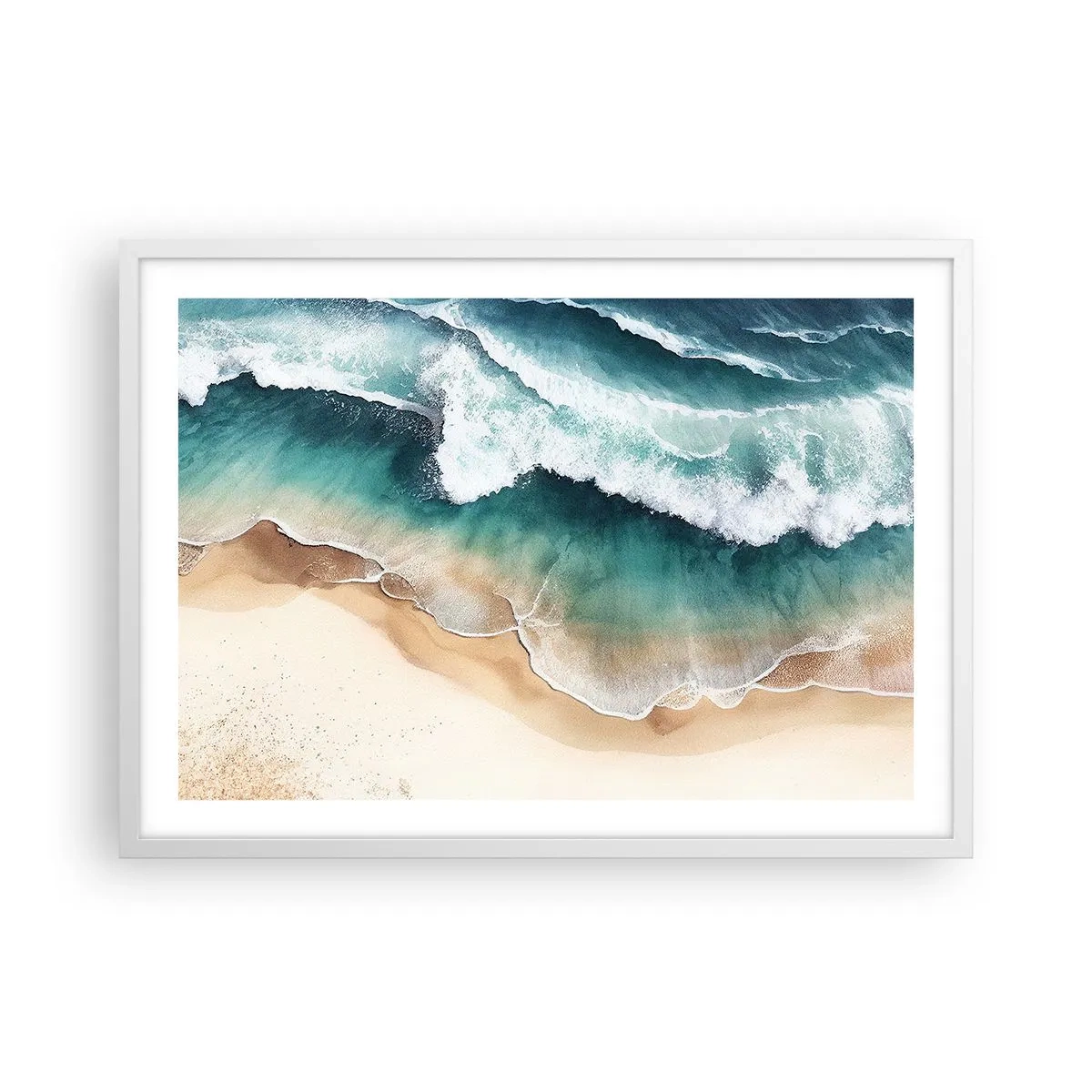 Poster in een witte lijst - De eeuwige ontmoeting - 70x50 cm