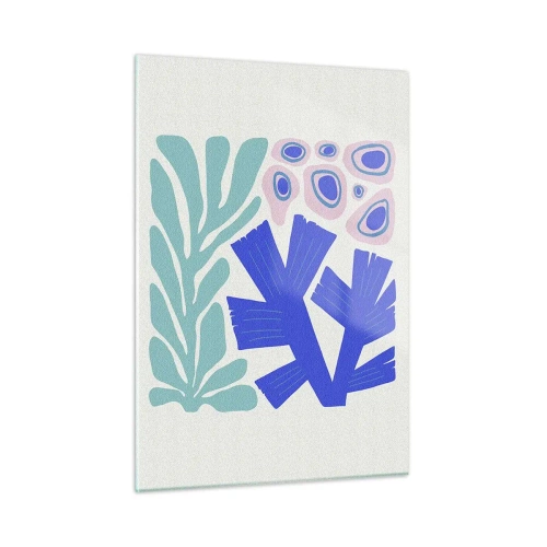 Schilderen op glas - Onderwater tuin - 50x70 cm