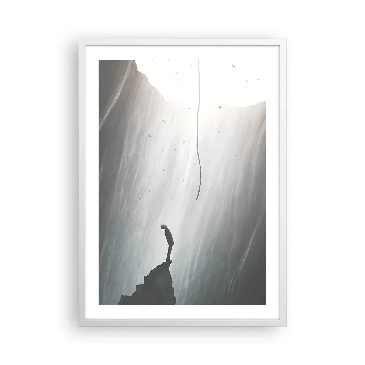 Poster in een witte lijst - Er is altijd een uitweg - 50x70 cm