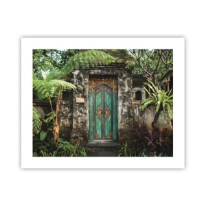 Poster - Een deur naar een exotische wereld - 50x40 cm