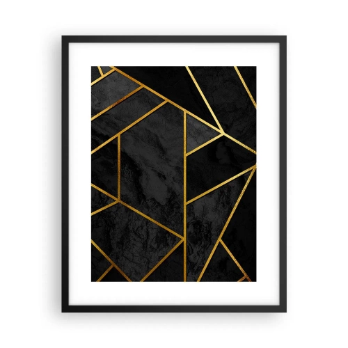 Poster in een zwarte lijst - Duisternis en glans - 40x50 cm
