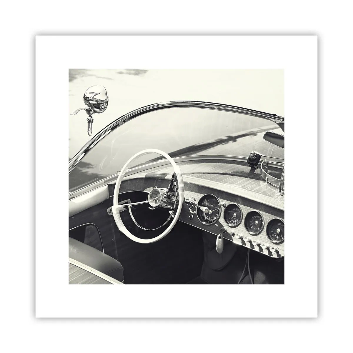 Poster - Weer voor de rijken - 30x30 cm