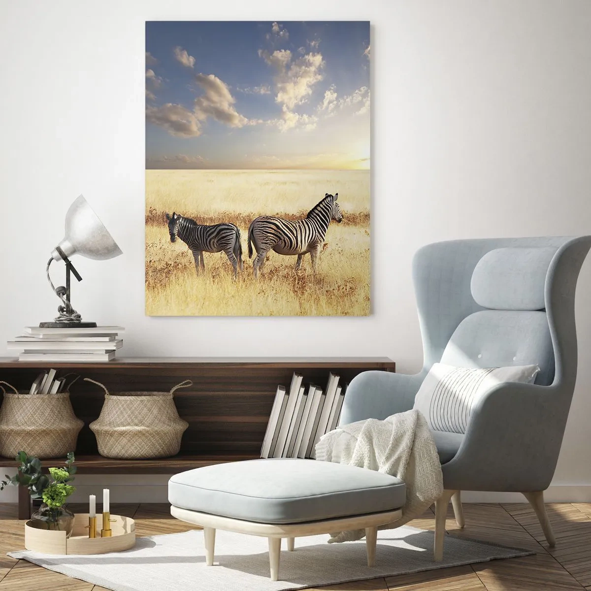 Schilderen op glas - Ga weg, verstoor onze vrede niet - 50x70 cm