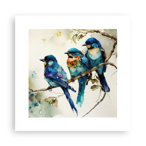 Poster - Is hij boos geworden? - 30x30 cm