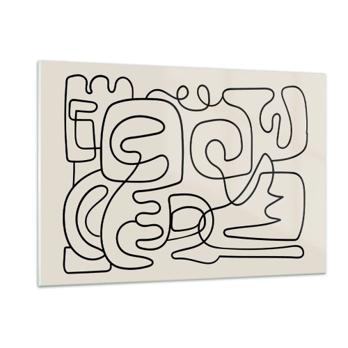 Schilderen op glas - Volg het pad - 120x80 cm