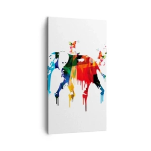 Schilderen op canvas - Iedereen kan dansen - 45x80 cm