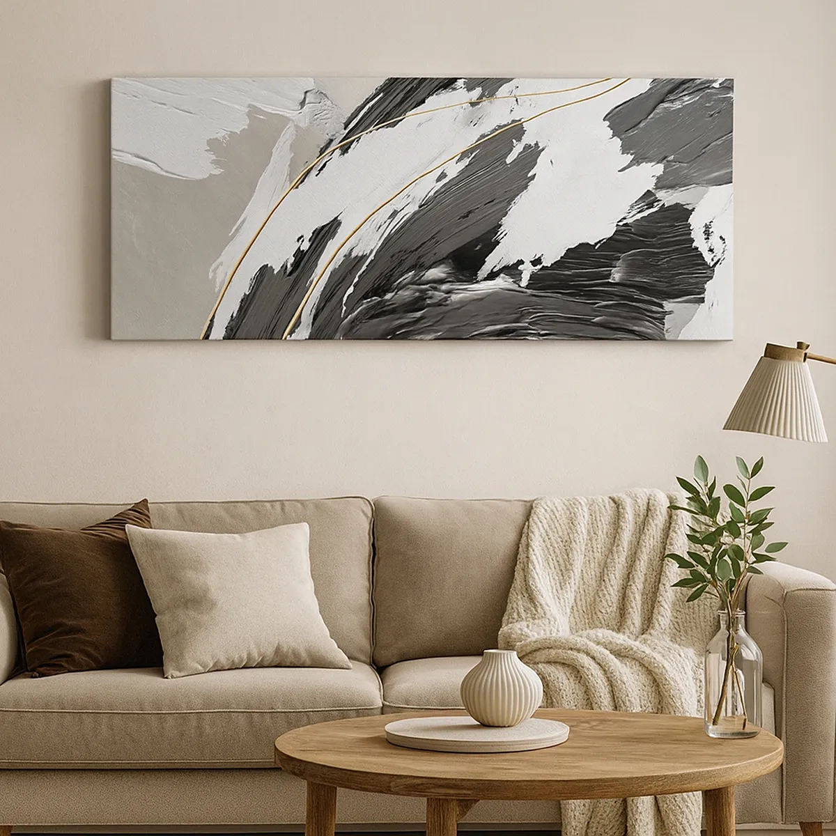 Schilderen op canvas - Abstractie op grote schaal - 30x30 cm