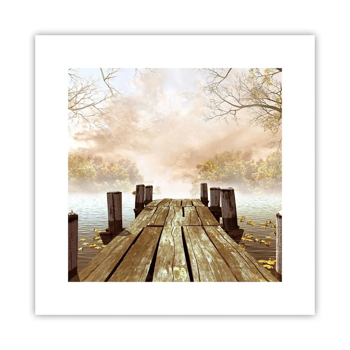 Poster - Het milde verdriet van de herfst - 30x30 cm