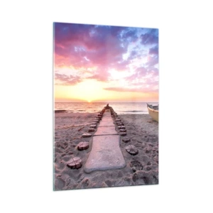 Schilderen op glas - Een moment van diepe ervaring - 50x70 cm