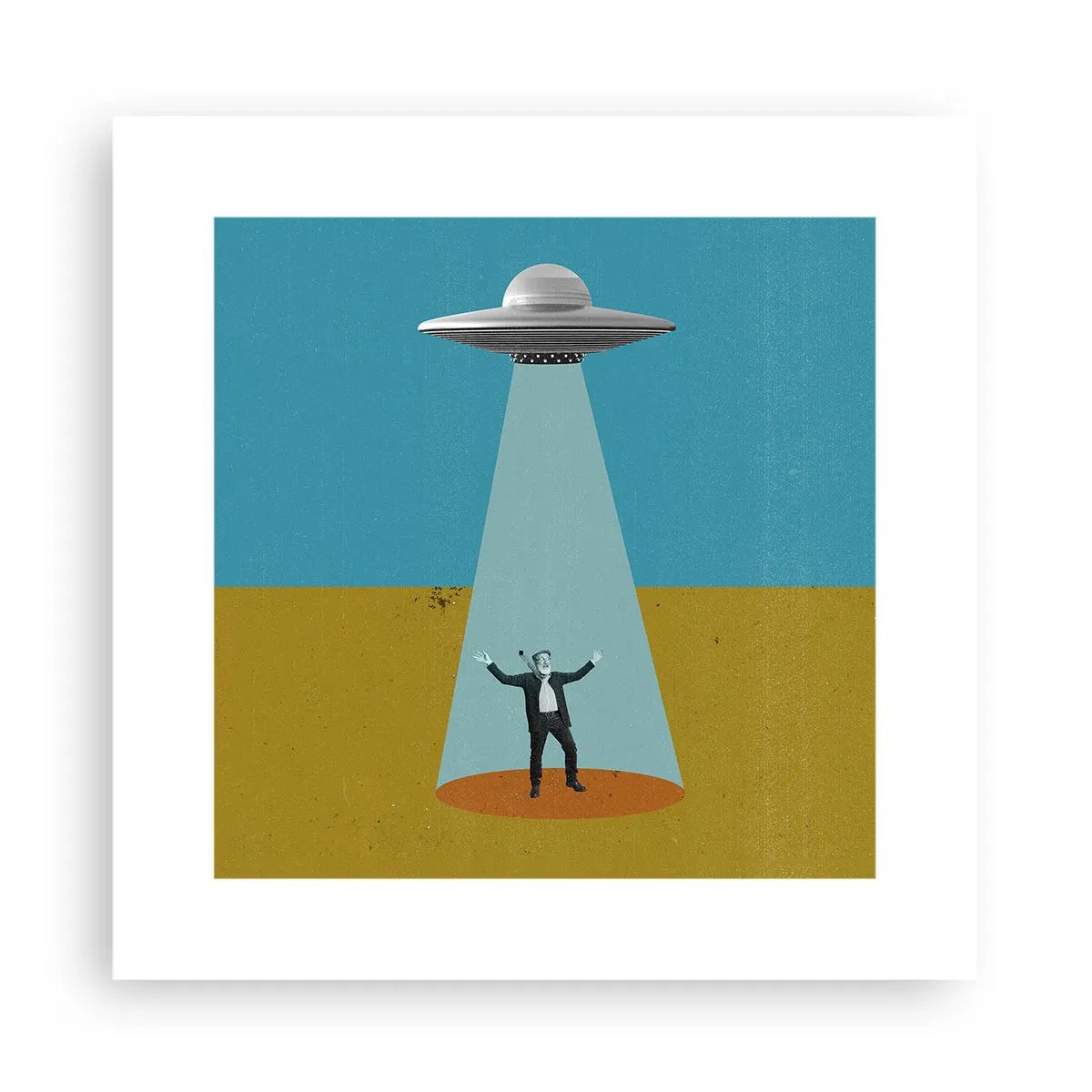 Poster - Een nauwe ontmoeting - 30x30 cm