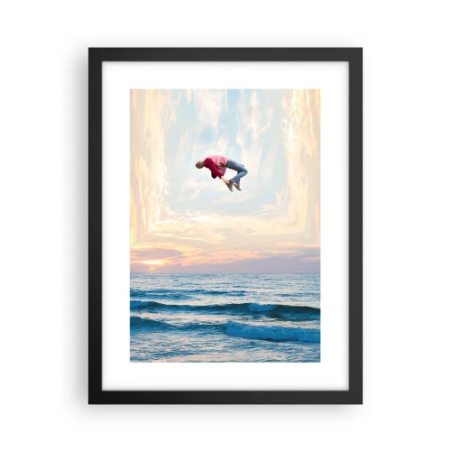 Poster in een zwarte lijst - Naar een andere dimensie - 30x40 cm