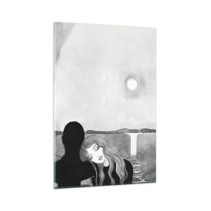 Schilderen op glas - Altijd een geheim - 80x120 cm