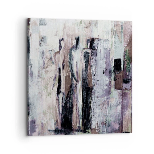 Schilderen op canvas - De mysterieuze drie - 70x70 cm