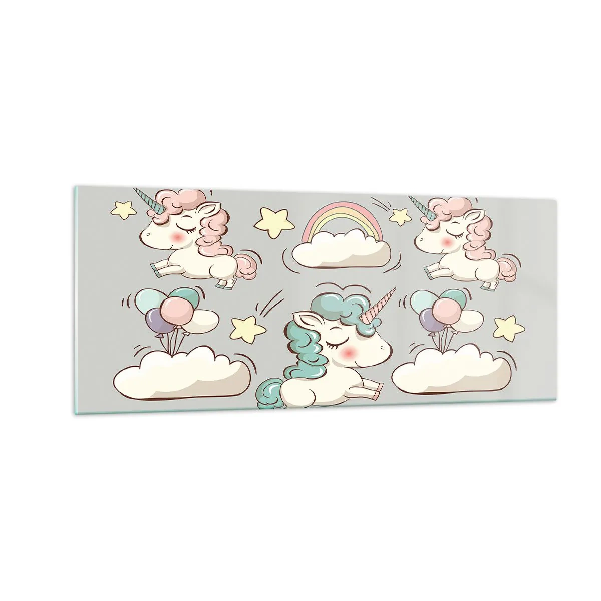 Schilderen op glas - Ze bestaan zeker... - 100x40 cm