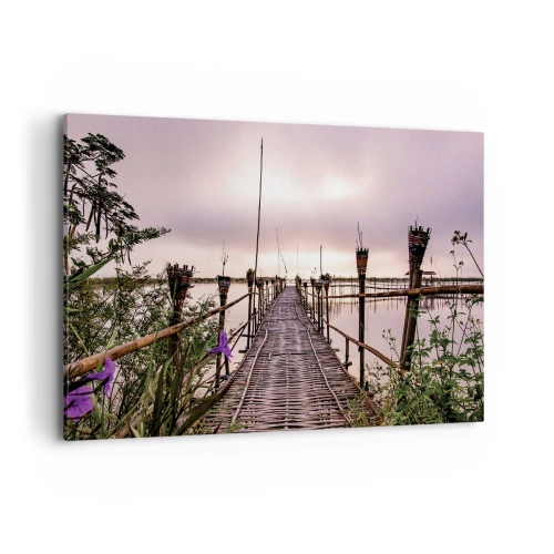 Schilderen op canvas - Rust en stilte van Azië - 100x70 cm