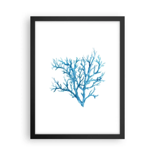 Poster in een zwarte lijst - Nautische filigraan - 30x40 cm