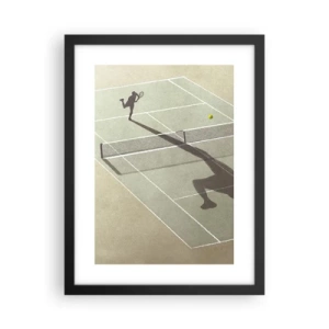 Poster in een zwarte lijst - Jezelf overwinnen - 30x40 cm