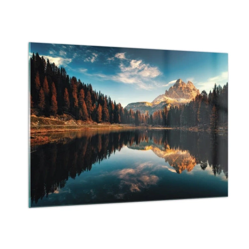 Schilderen op glas - Dubbel landschap - 100x70 cm