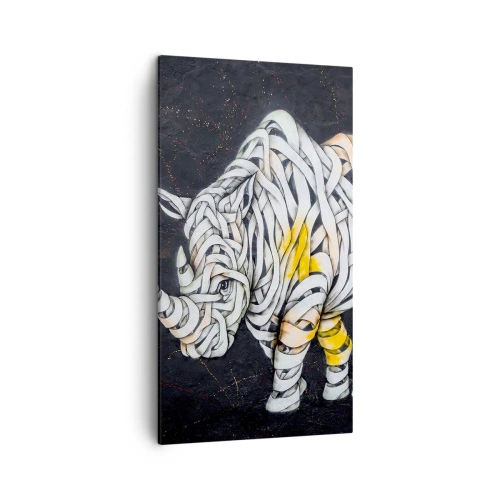 Schilderen op canvas - Hardvochtigheid is een mythe - 45x80 cm