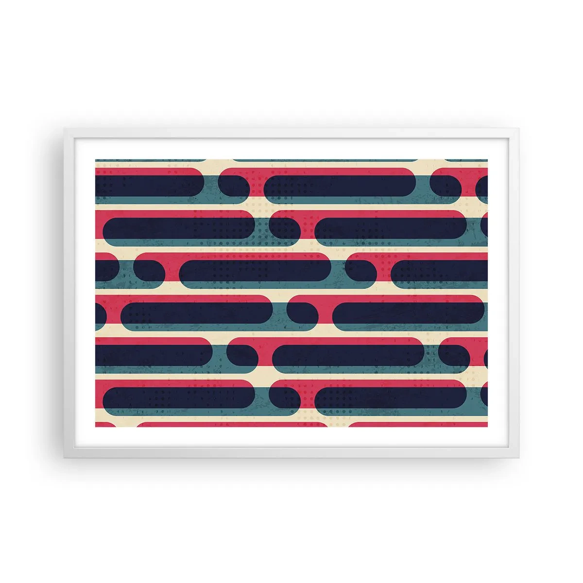 Poster in een witte lijst - In de diepte en vooruit - 70x50 cm