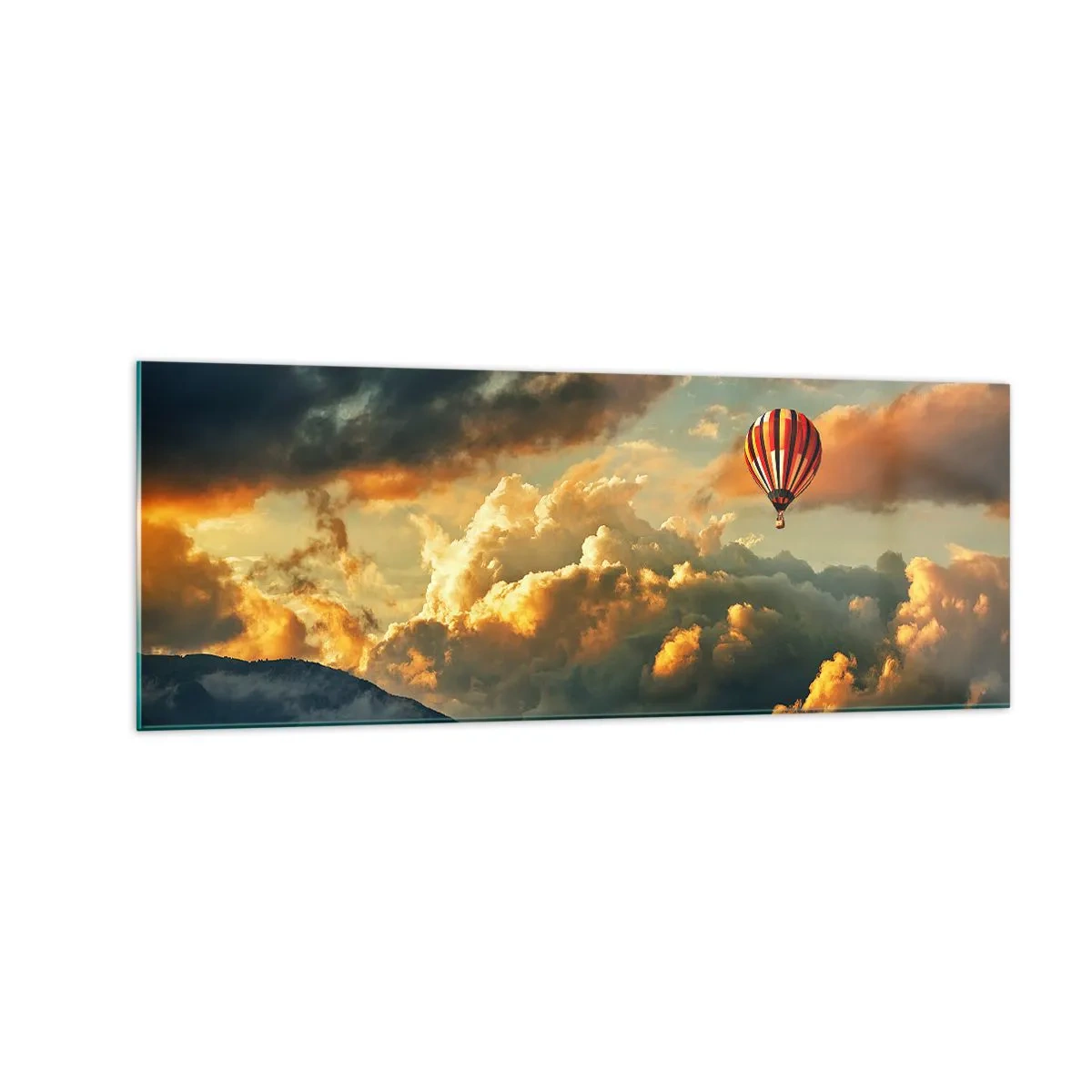 Schilderen op glas - Ik vlieg omdat ik dat wil - 140x50 cm