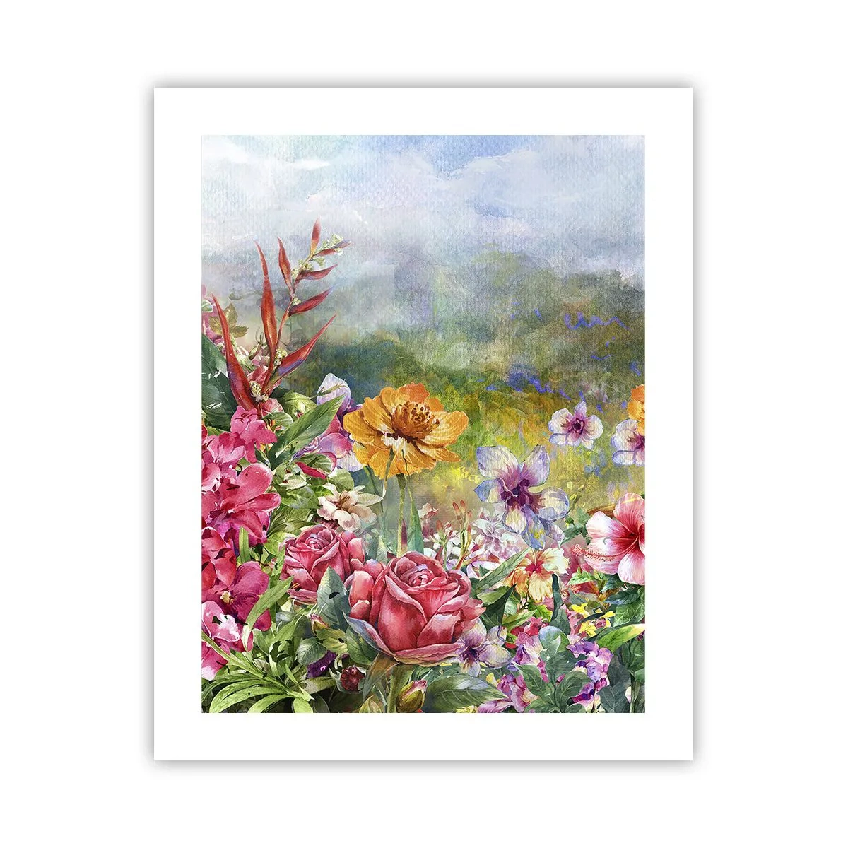 Poster - Een tuin die gek is geworden - 40x50 cm