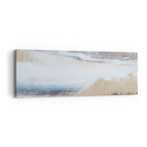 Schilderen op canvas - Winterse compositie - 90x30 cm