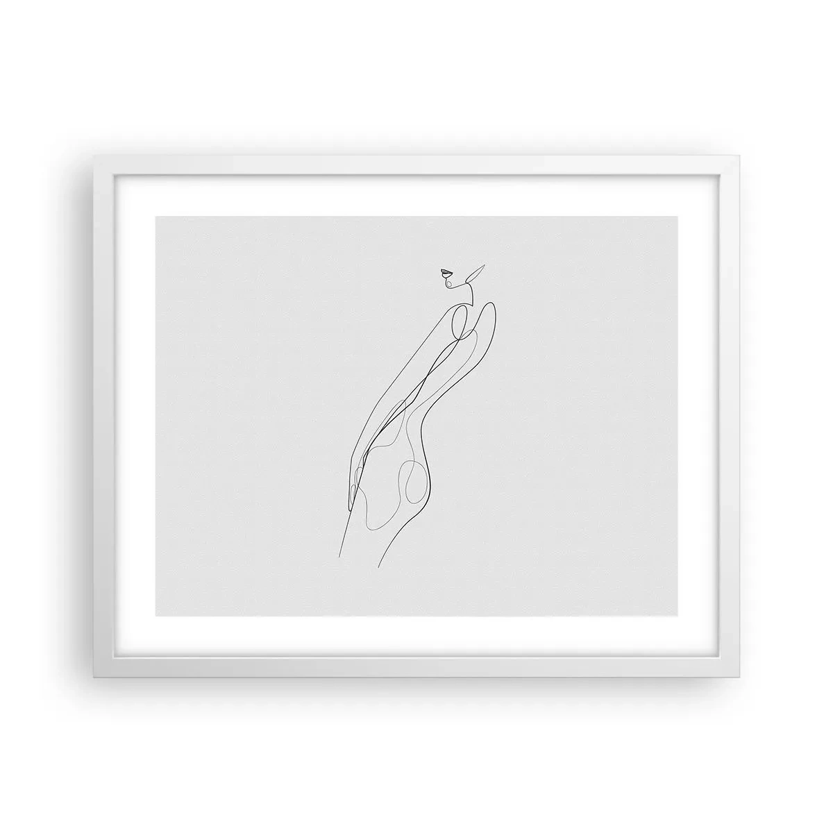 Poster in een witte lijst - Gewoon een belofte - 50x40 cm