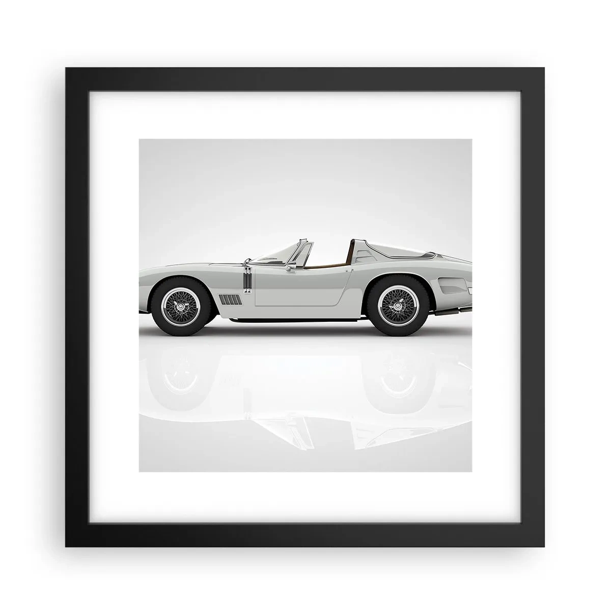 Poster in een zwarte lijst - Belofte van plezier - 30x30 cm