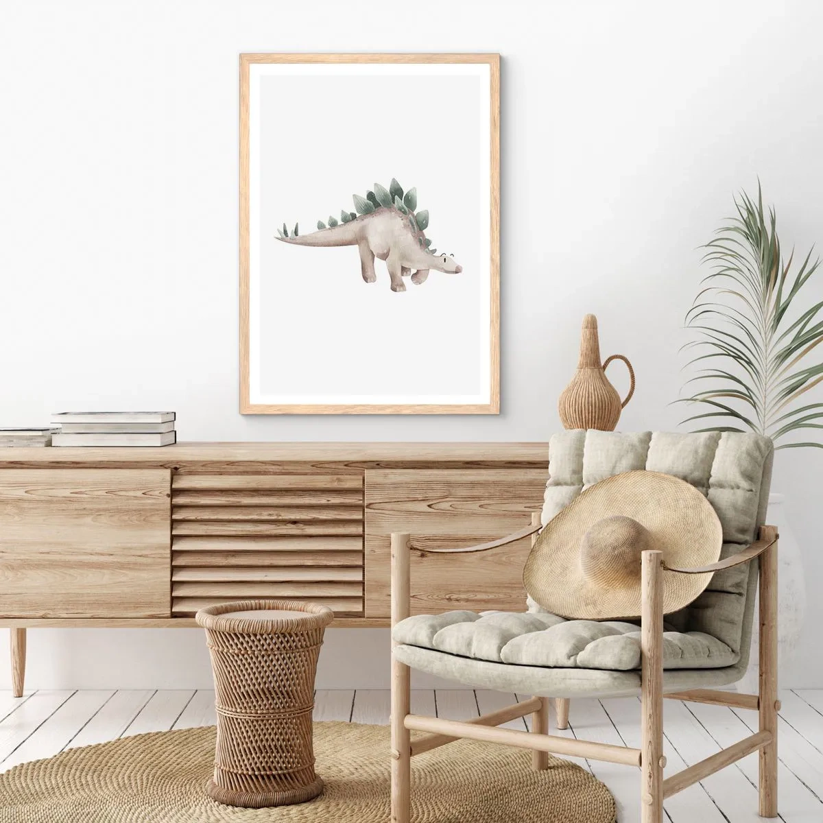 Een poster in een licht eiken lijst - Jouw vried - 70x100 cm