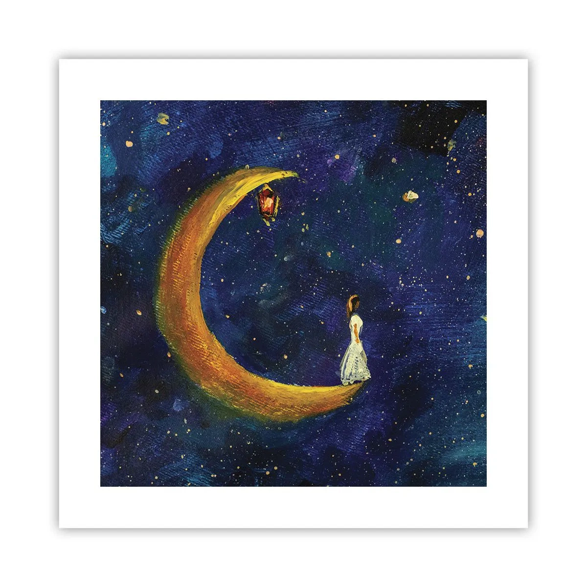 Poster - De roep van de wereld - 40x40 cm