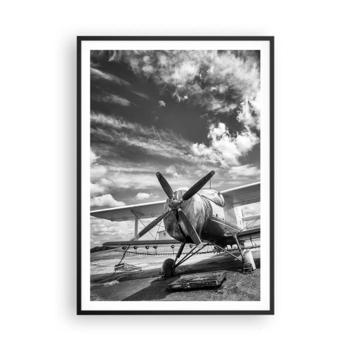 Poster in een zwarte lijst - Ik kan niet wachten! - 70x100 cm