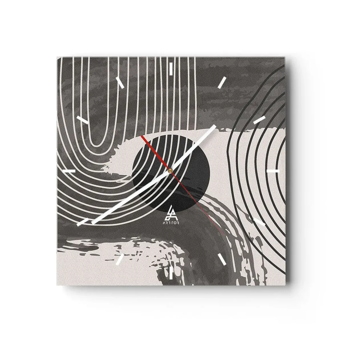 Wandklok - Klok - Het ovaal wint - 30x30 cm