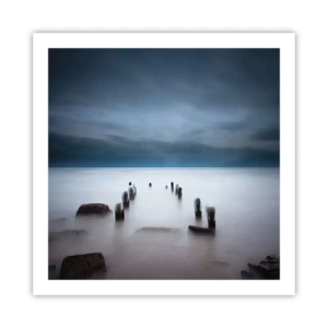 Poster - Peinzend meer - 60x60 cm