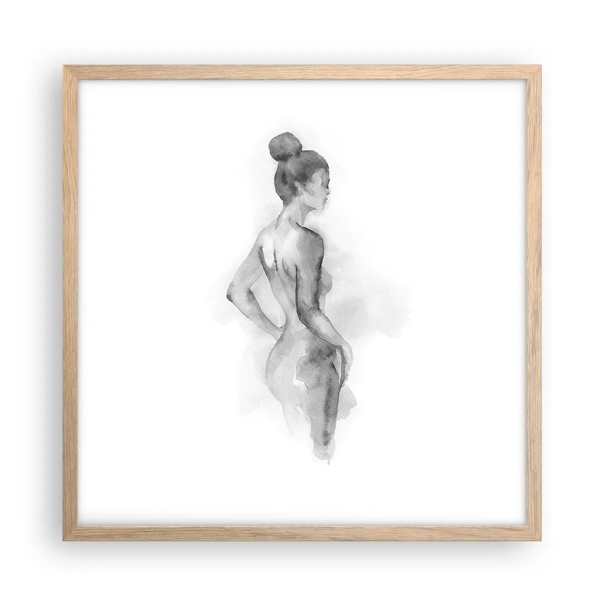 Een poster in een licht eiken lijst - Prachtig als schilderij - 50x50 cm