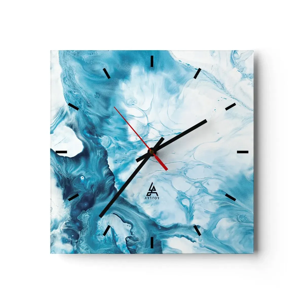 Wandklok - Klok - Blauw Concert - 30x30 cm