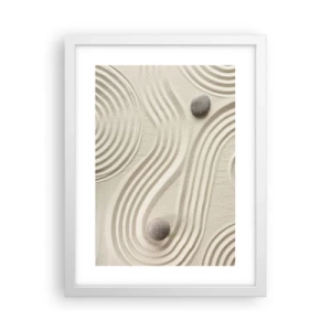 Poster in een witte lijst - Een vleugje warmte - 30x40 cm