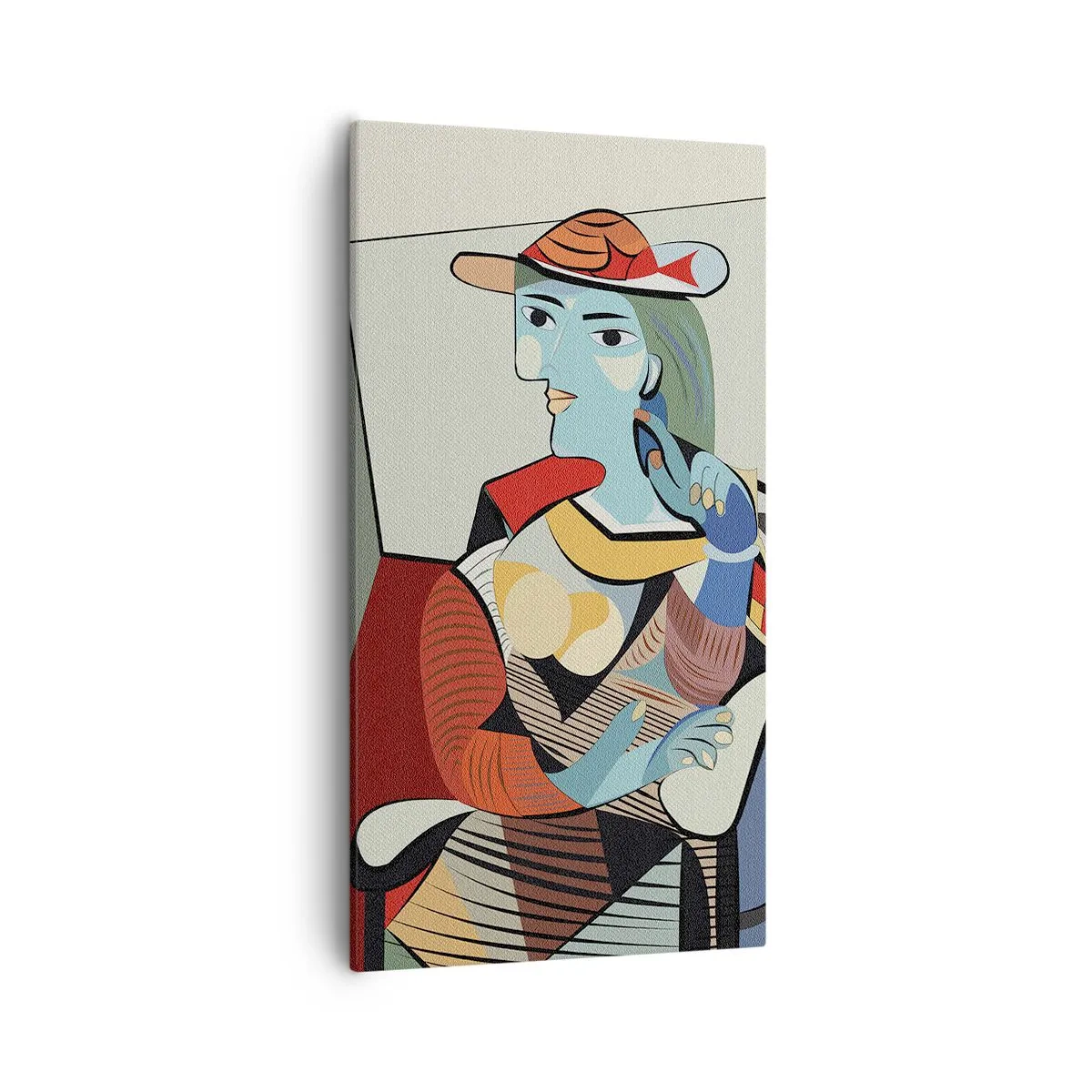 Schilderen op canvas - Door de ogen van Picasso - 55x100 cm