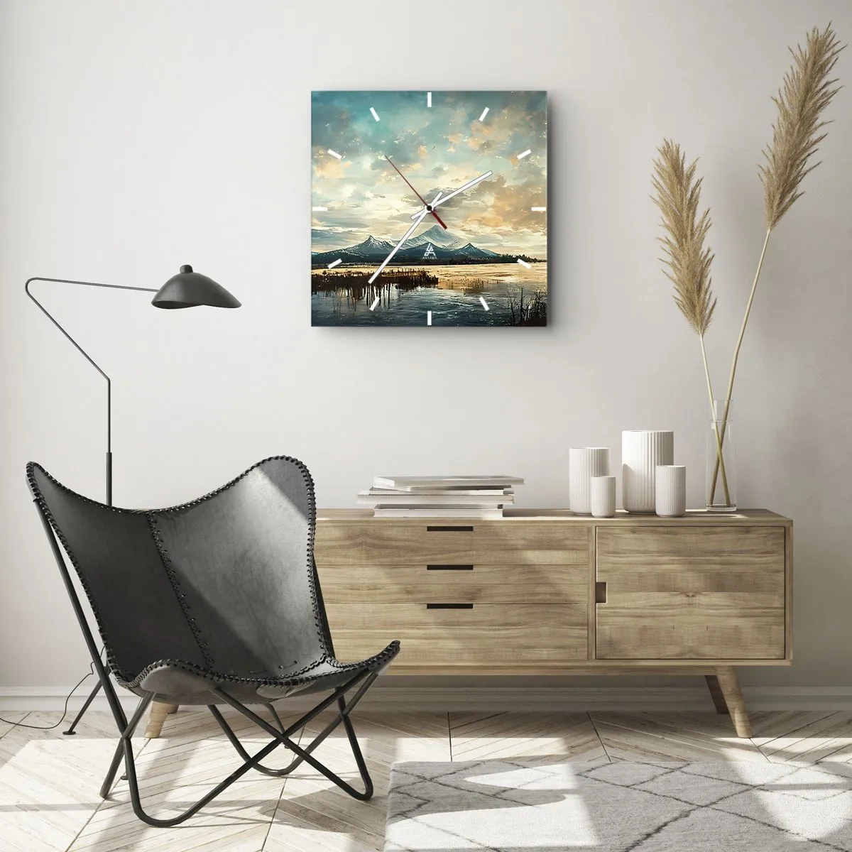 Wandklok - Klok - Onder bescherming van de hemel - 30x30 cm