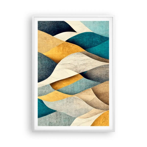Poster in een witte lijst - Ritme en beweging - 70x100 cm